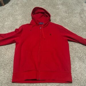 Red Polo Ralph Lauren Zip up